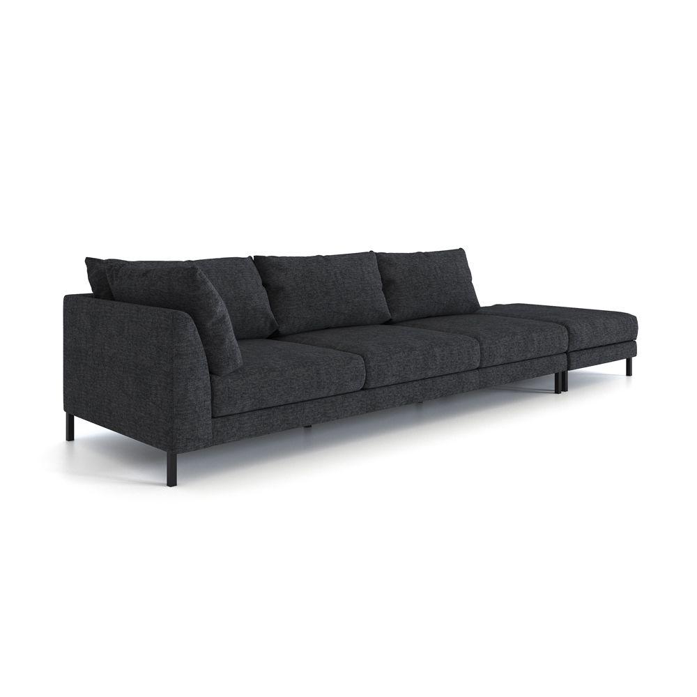 Прямой диван LOFT c пуфом