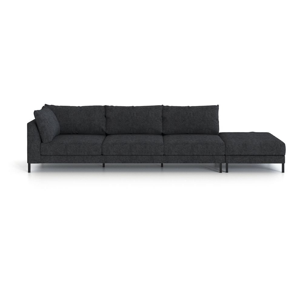 Прямой диван LOFT c пуфом
