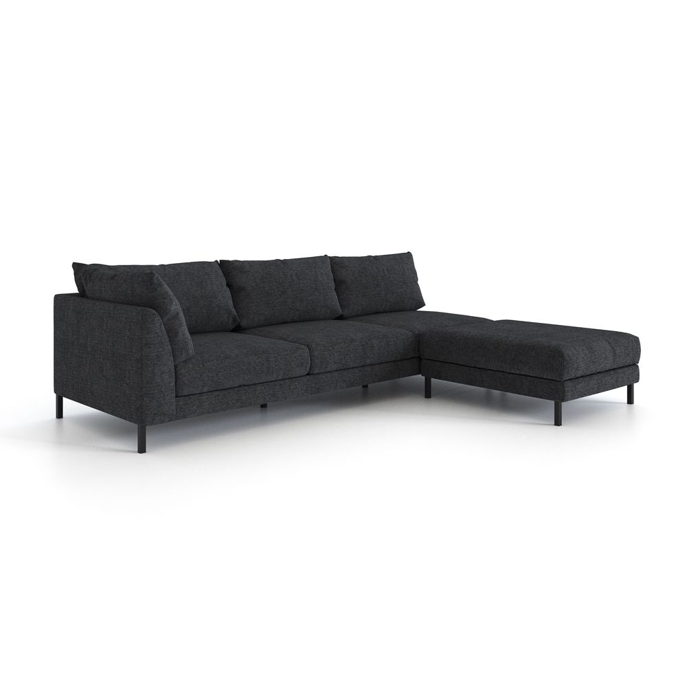 Прямой диван LOFT c пуфом